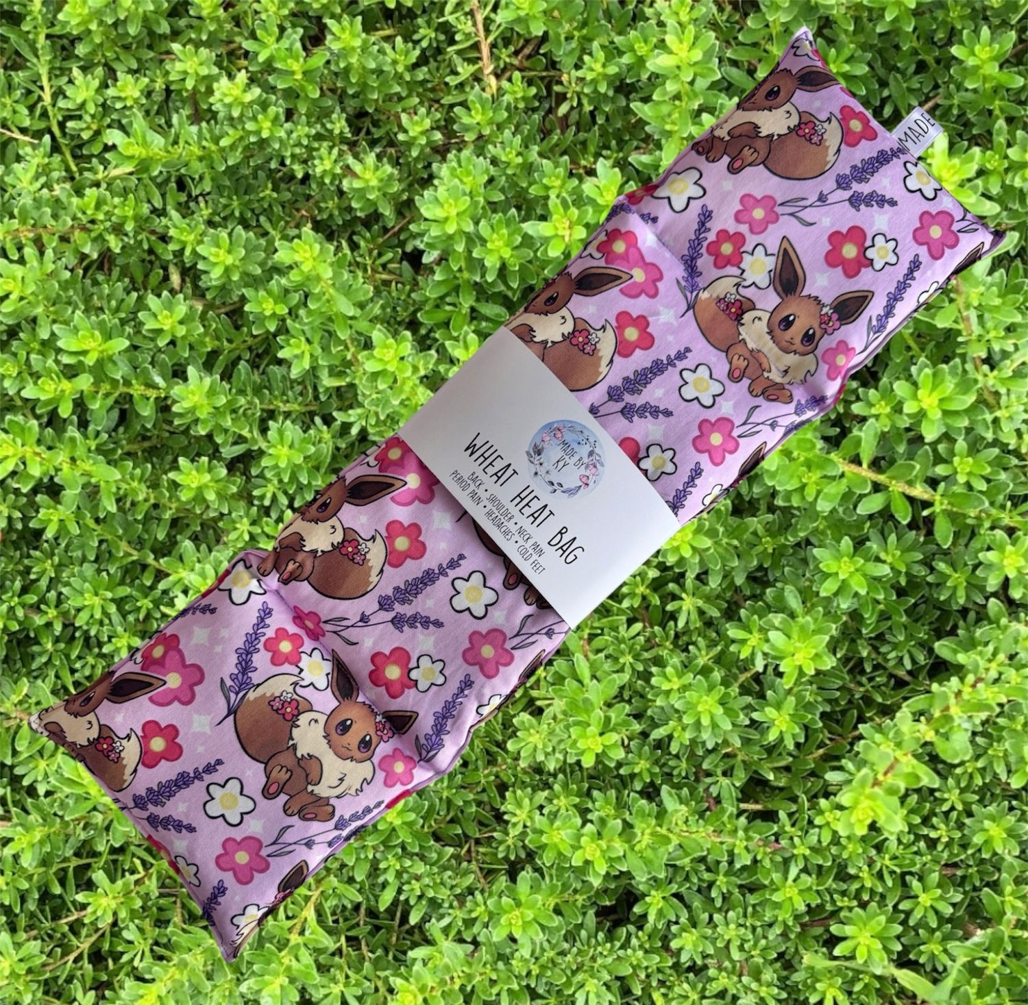 Pretty Eevee Poke  - Wheat Heat Bag - XL Size
