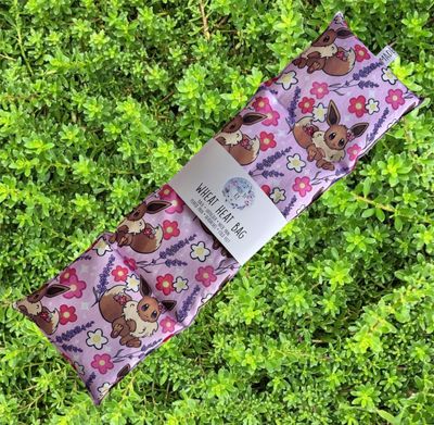 Pretty Eevee Poke  - Wheat Heat Bag - XL Size