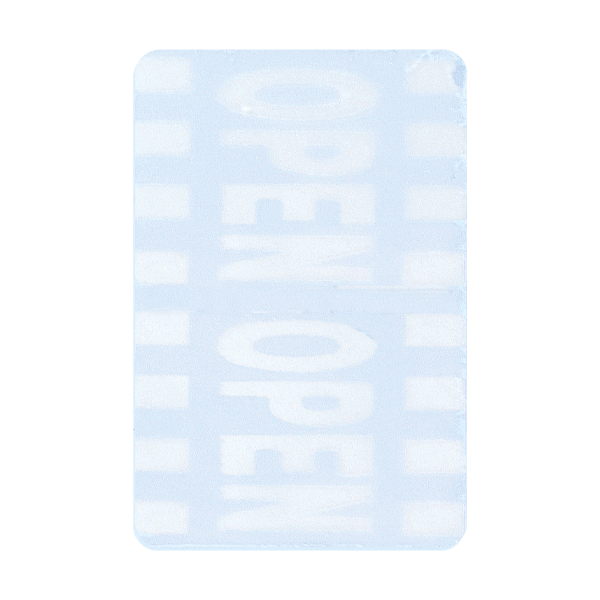 Sicherheitssiegel mit VOID-Effekt, PP, 20 x 30 mm, 1000 Stk., Farbe: Blau