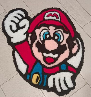 Tappeto fatto a mano rug Mario Bros