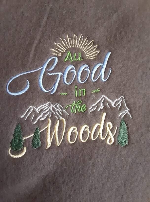 The Woods and Campfire Embroideries - click to see more