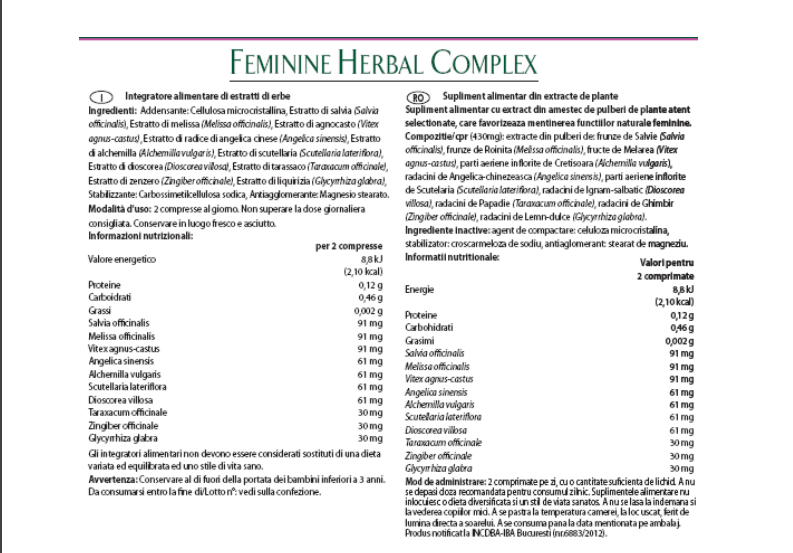 FEMININE HERBAL COMPLEX
