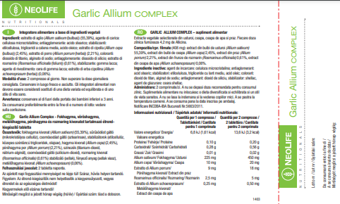 GARLIC ALLIUM COMPLEX