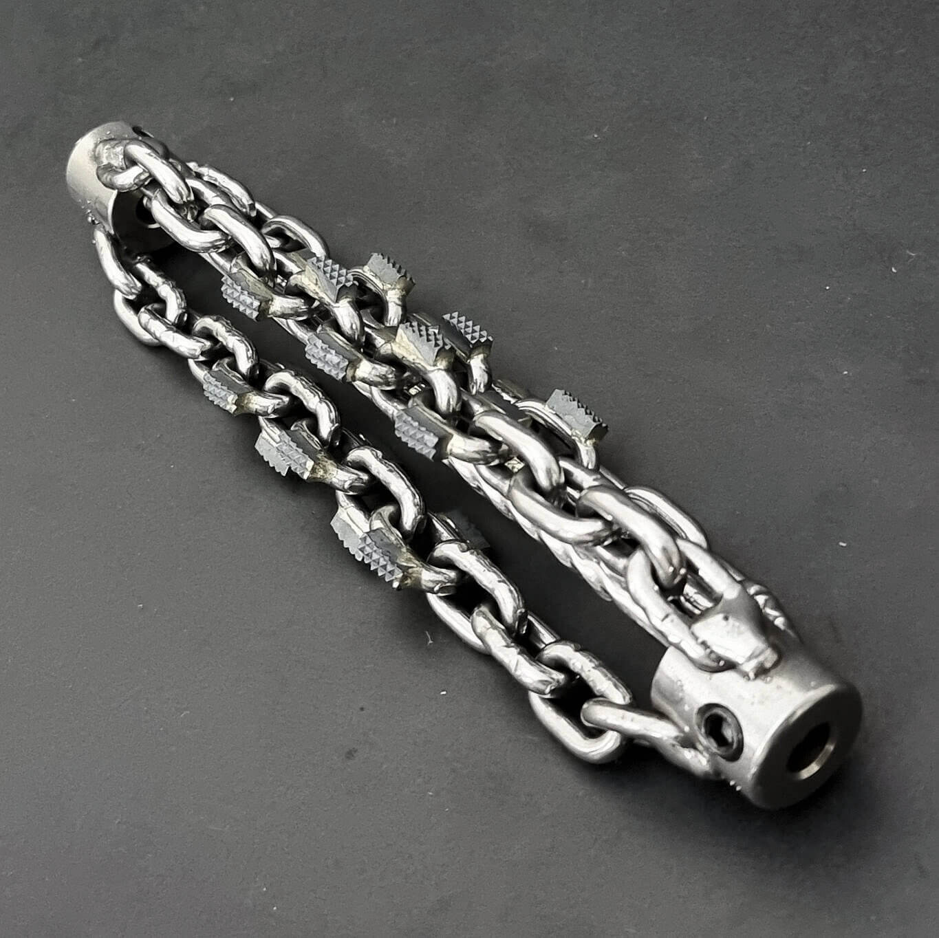 Lightweight - Croco Chain (Cast Iron & Clay Pipes) perfect sewer cleaner to use with your flexible Ridgid shaft or drain cleaning machine instead of a miller machine