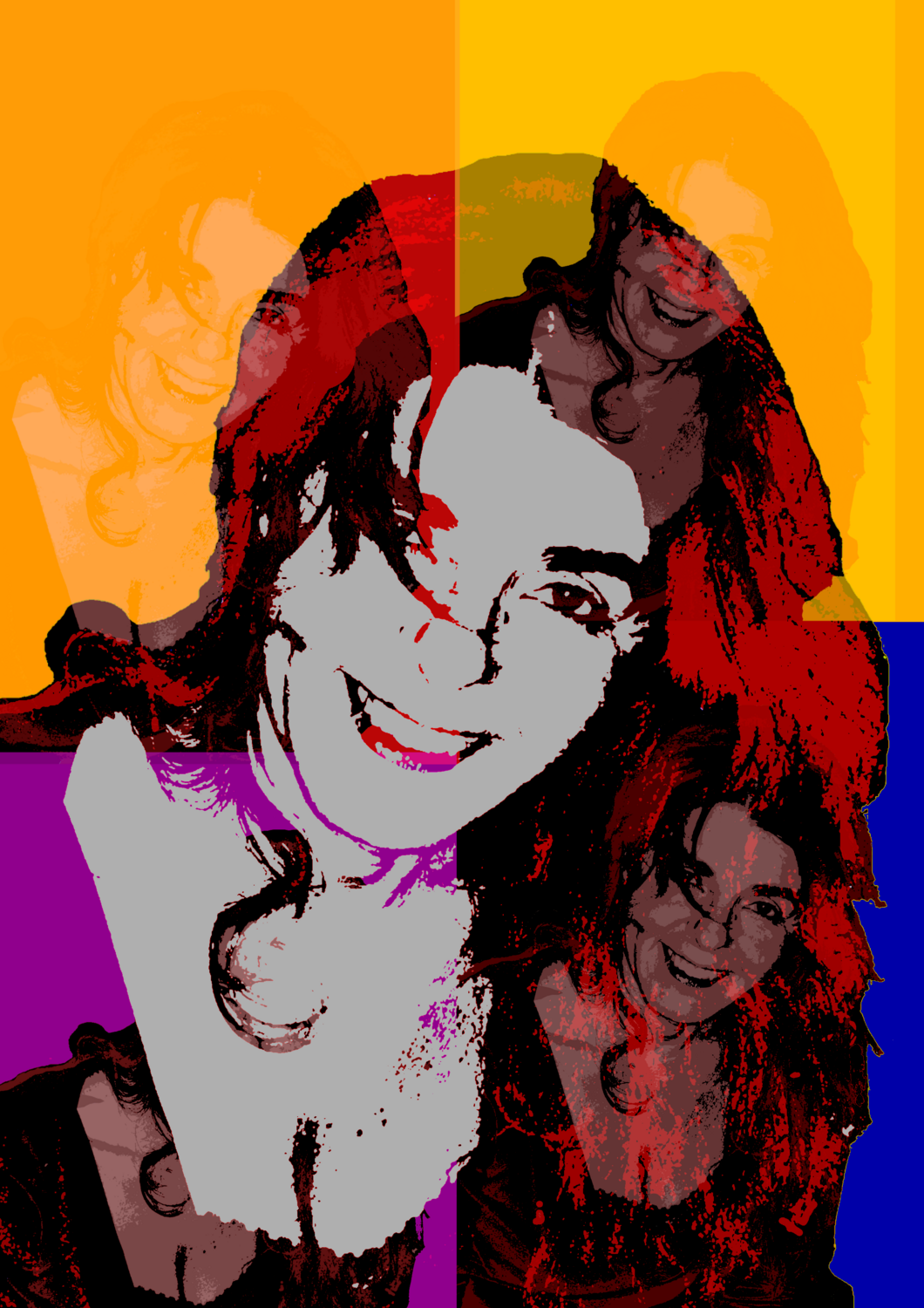 Ritratti artistici alla &quot;Andy Warhol&quot; Pop-Art