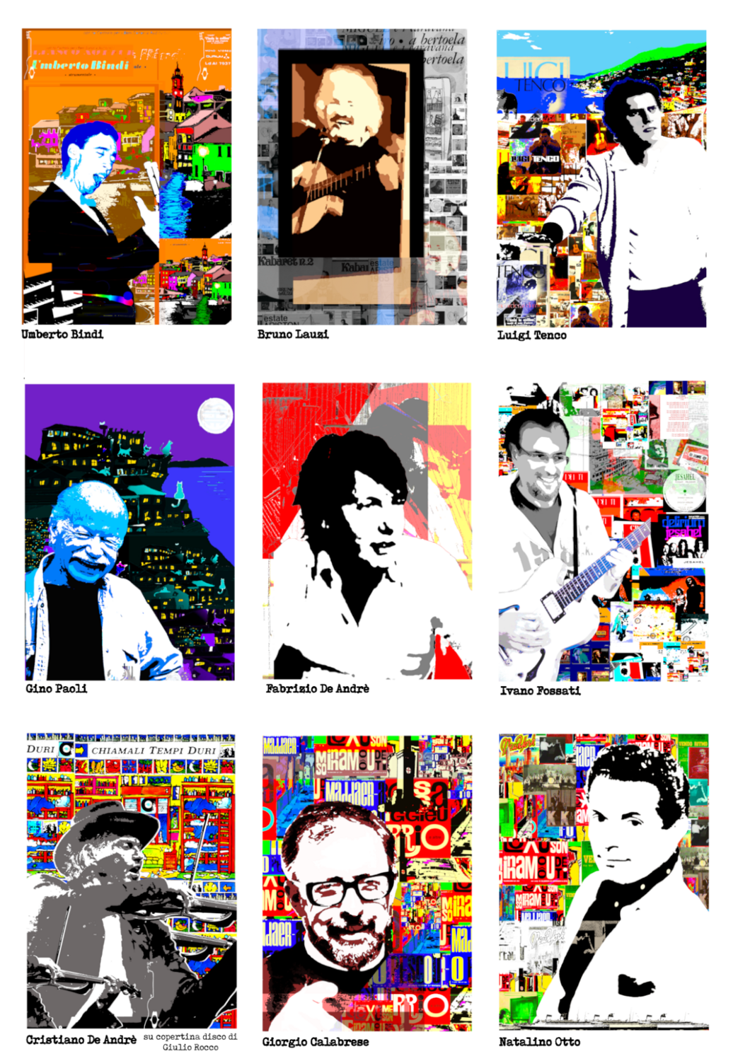 Ritratti artistici alla &quot;Andy Warhol&quot; Pop-Art