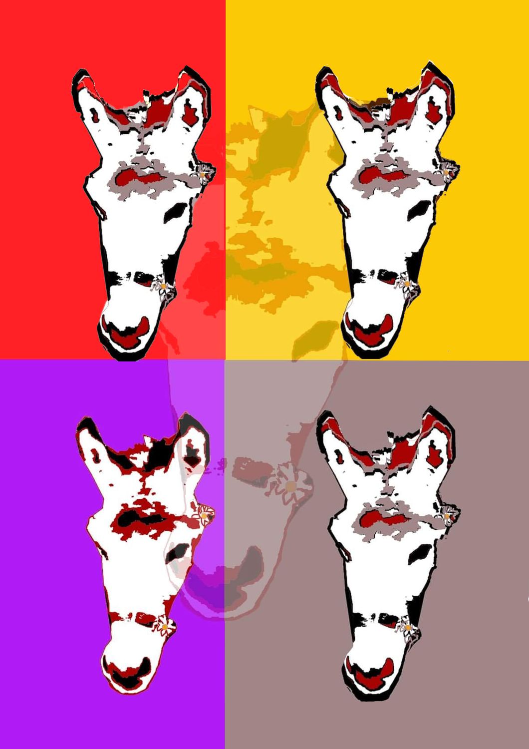 Ritratti artistici alla &quot;Andy Warhol&quot; Pop-Art