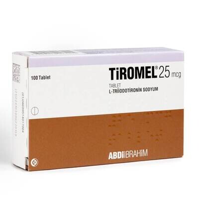 Tiromel T3 25mcg by Abdi Ibrahim - Buy in the UK for Thyroid and Metabolism Support