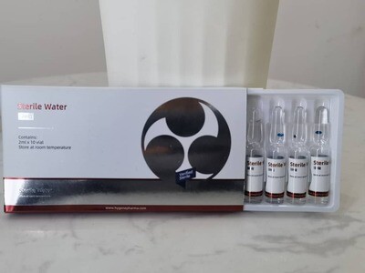 Sterile Water for Injection 10 x 1ml Ampules by Hygene Pharma - Buy in the UK for Peptide Injections