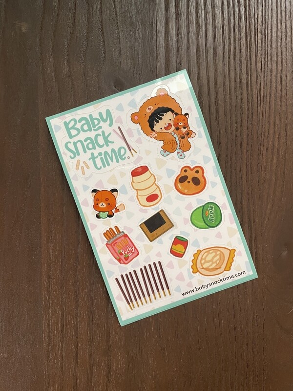 Baby Snack Time Sticker Sheet