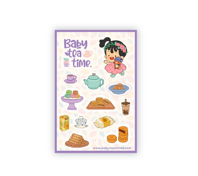 Baby Tea Time Sticker Bundle- Mandarin Chinese  (BOARDBOOK + STICKER)