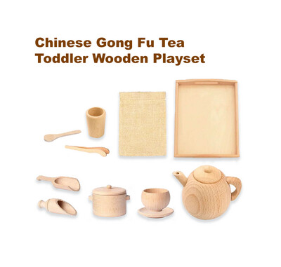 Chinese Gongfu Tea Toddler Wooden Play Set