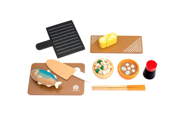 Japanese Food Wooden Cooking Play Set