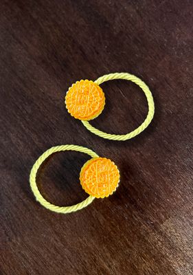 Mooncake Hair Elastic Tie (Pair)