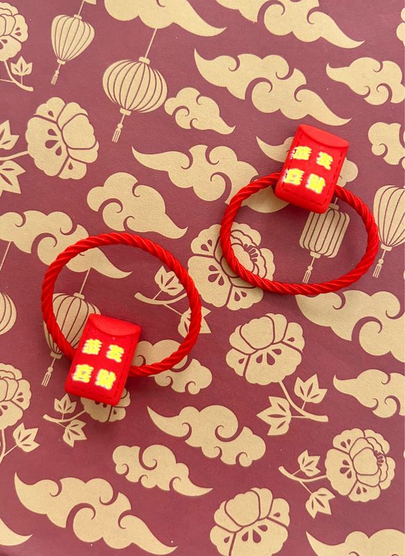 Lucky Red Envelope Elastic Hair Ties