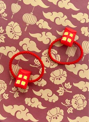 Lucky Red Envelope Elastic Hair Ties