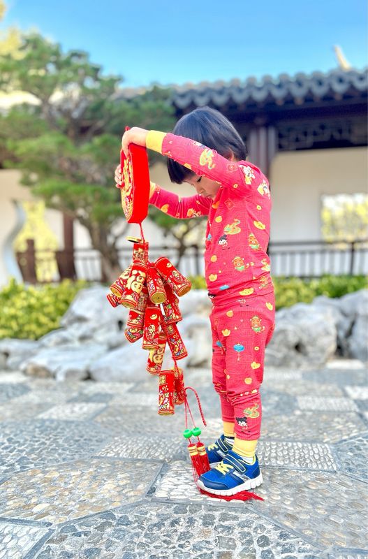 Lunar New Year Dreams Lucky Bamboo 2 Piece Toddler Pajamas