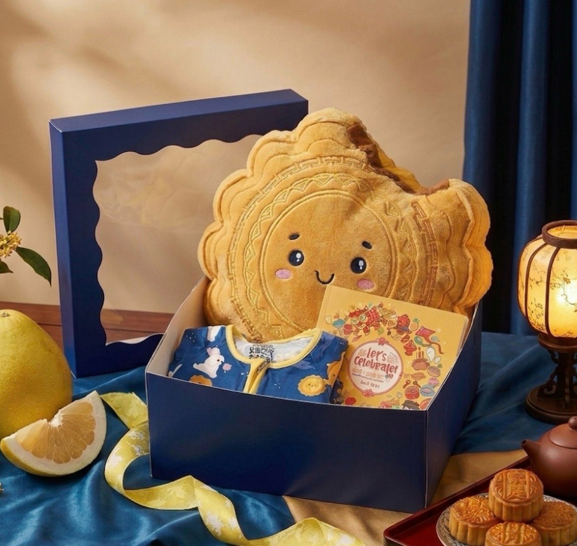 Mid-Autumn Dreams PJ, Pillow Plushie, Book Gift Set