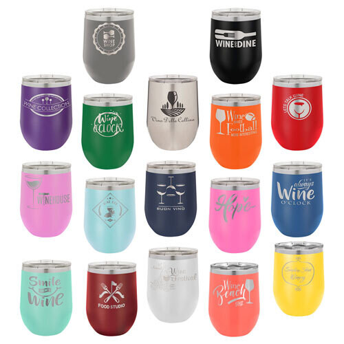 12 oz. Polar Camel Insulated Stemless Wine Tumbler