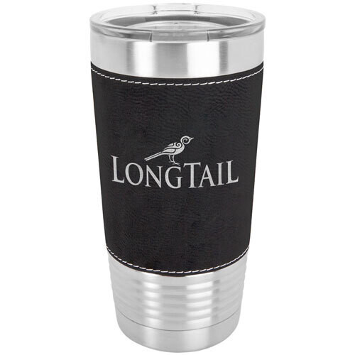 20 oz. Leatherette Polar Camel Insulated Tumbler, Color: Black