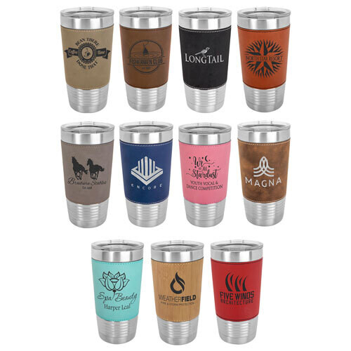 20 oz. Leatherette Polar Camel Insulated Tumbler
