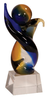 Twisted Body Art Glass Award