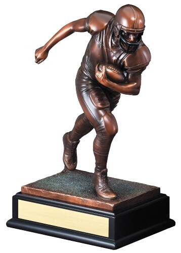 Football player carrying ball