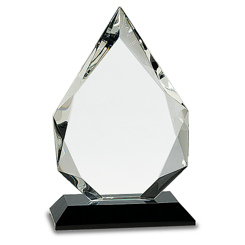 Diamond Crystal on Black Pedestal Base