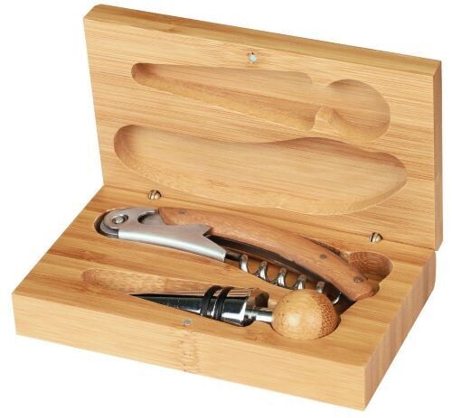 Bamboo Wine Tool Set (2- and 4-piece sets)