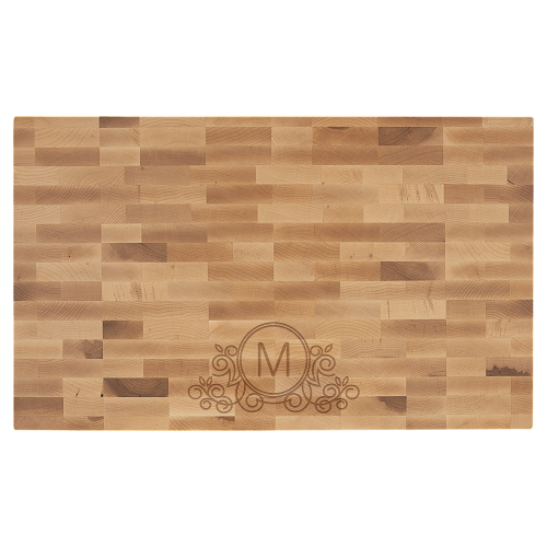 22" x 13" x 1 1/2" Maple Butcherblock Cutting Board