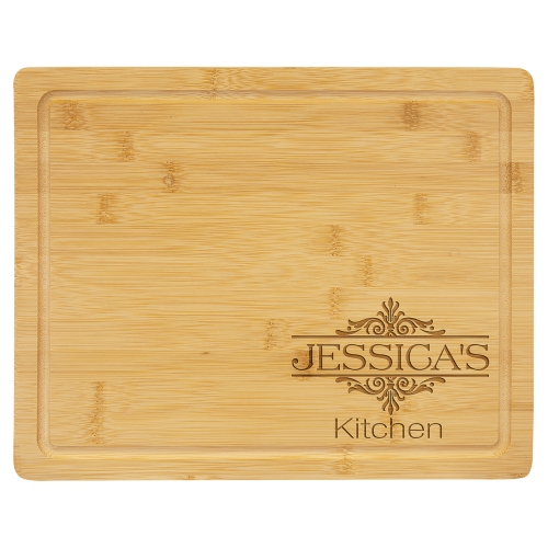 Bamboo Cutting Board with Drip Ring (Four Sizes)