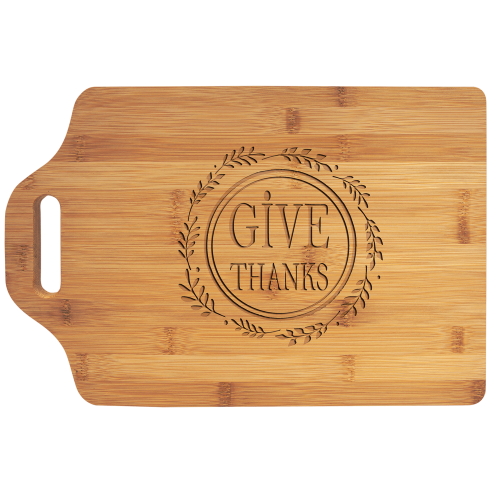 15" x 10 1/4" Bamboo Cutting Board with Handle