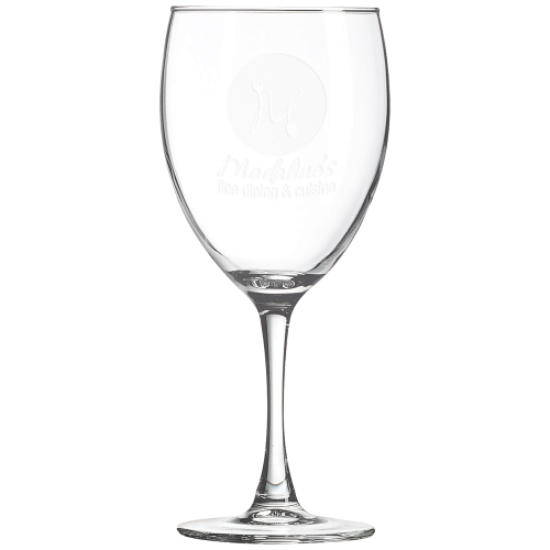 Stemmed Wine Glass, Size: 10 1/2 ounce