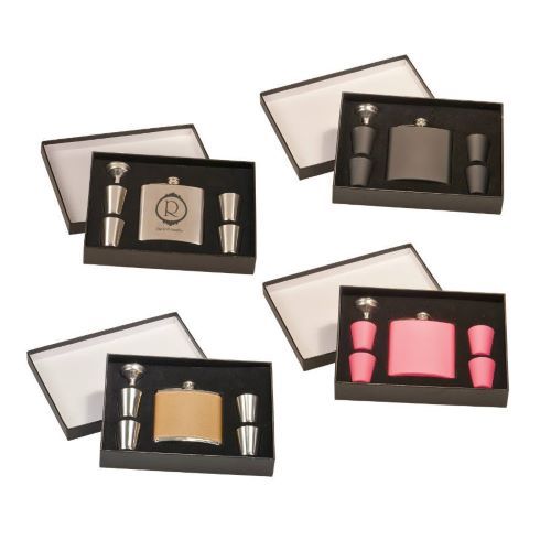 6 oz. Flask Gift Set Box Sets