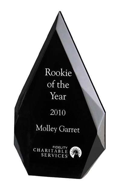 Flame Series Clear Acrylic Award