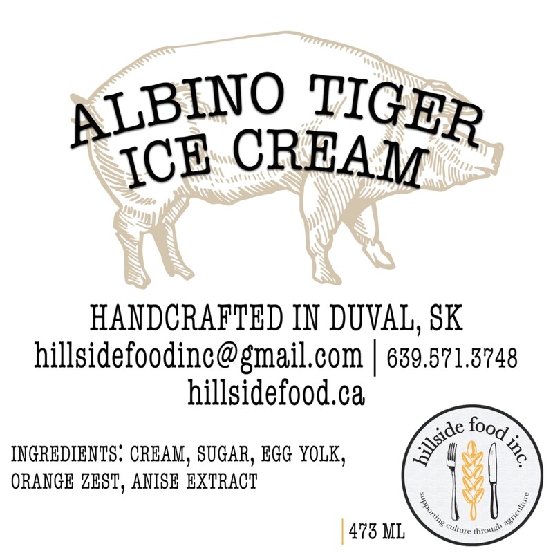Albino Tiger Ice Cream