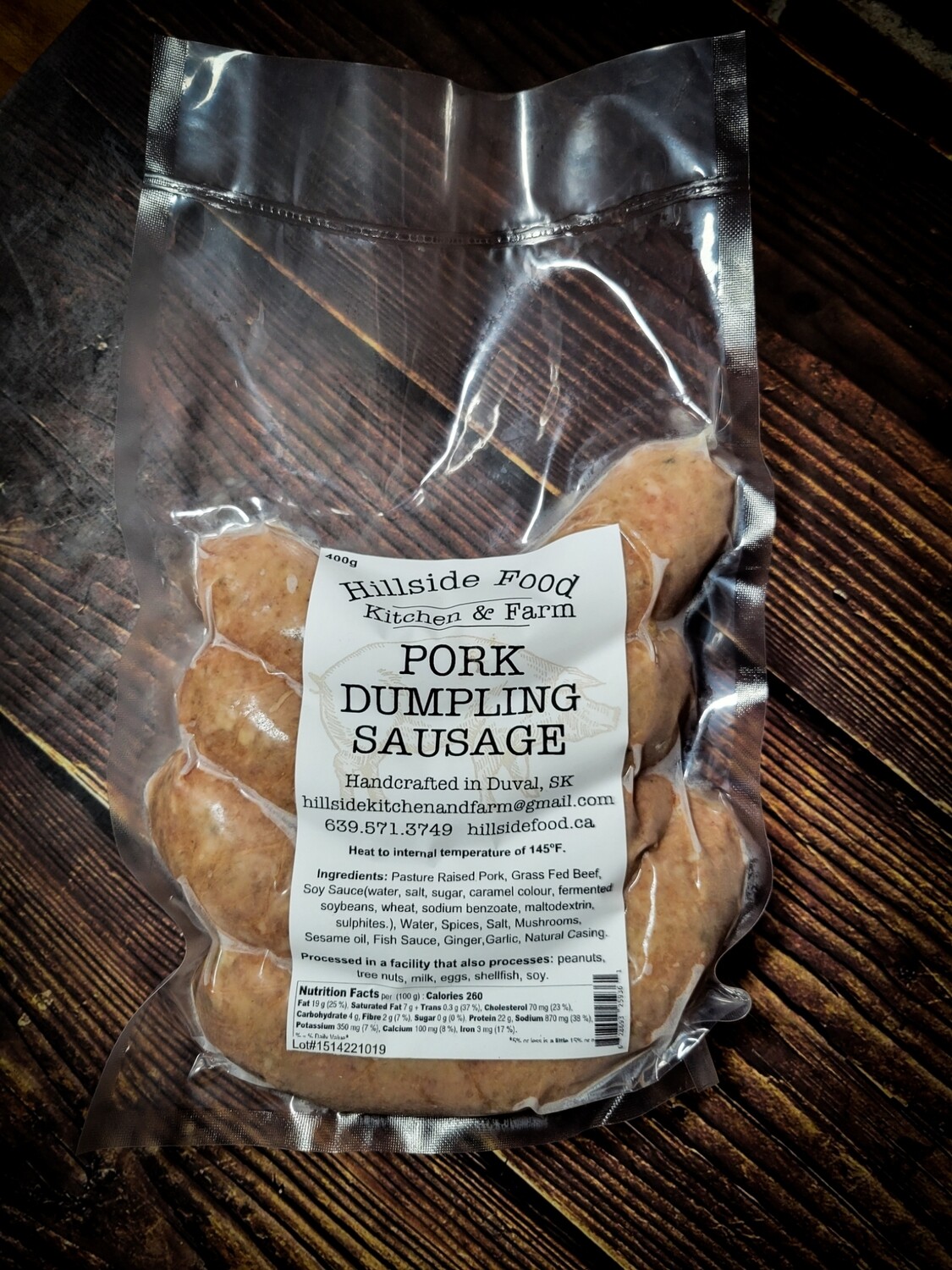 Pork Dumpling Sausage