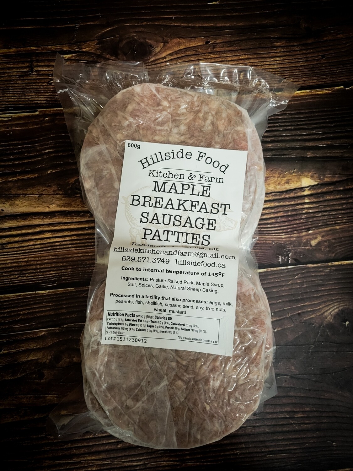 Maple Breakfast Sausage Patties