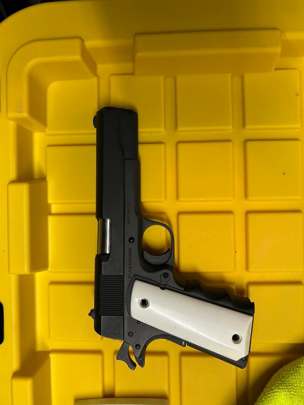 1911 Gun Grip  Custom Bone And Buffalo Horn