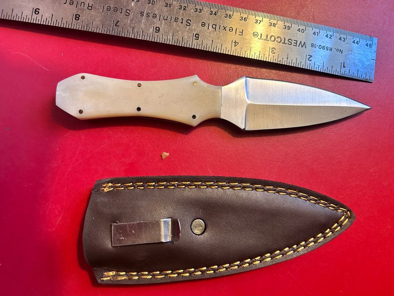 Doc Holiday Knife Shorty 4 Inch Blade Real Bone Handle Doc Holiday Tombstone Dagger Not Cimarron