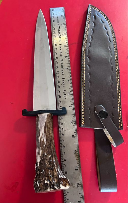 Arkansas Toothpick Civil War 10 Inch Replica Knife. First Knife In Pictures In Stock. With Stock Sheath , custom Leather Available