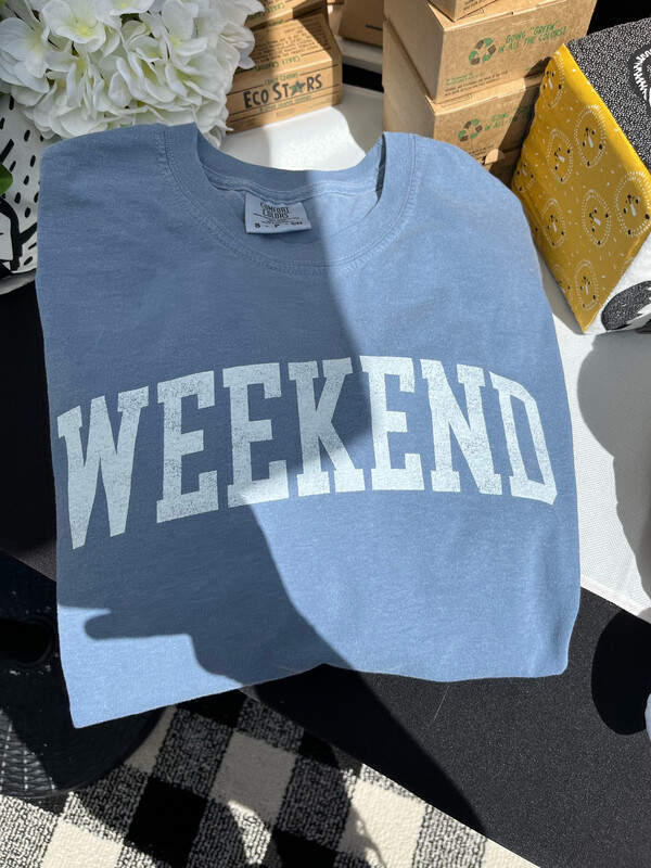 Weekend Tee blue denim