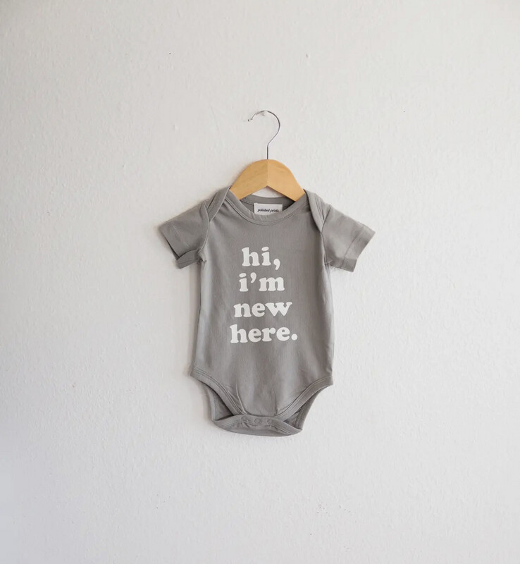 Hi I’m New Here Baby Onesie