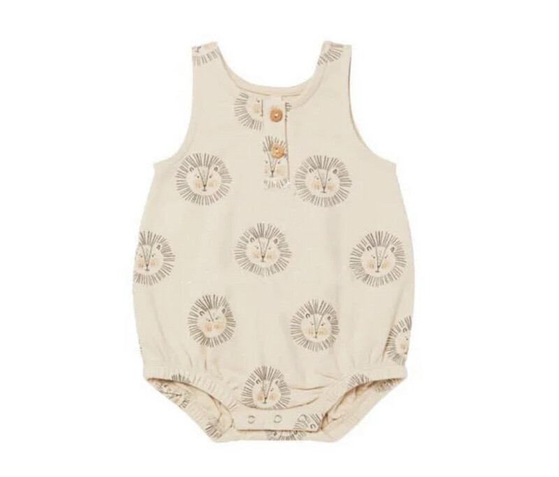 Lion Print Tank Romper
