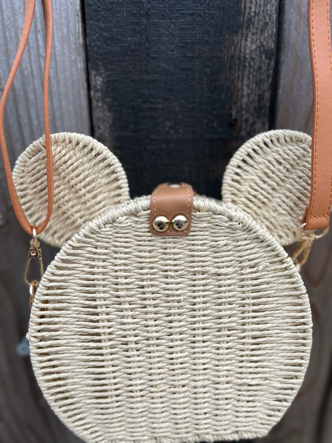 Rattan Shoulder Handbag