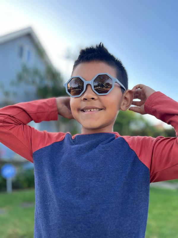 Polygon Frame Kids Sunglasses
