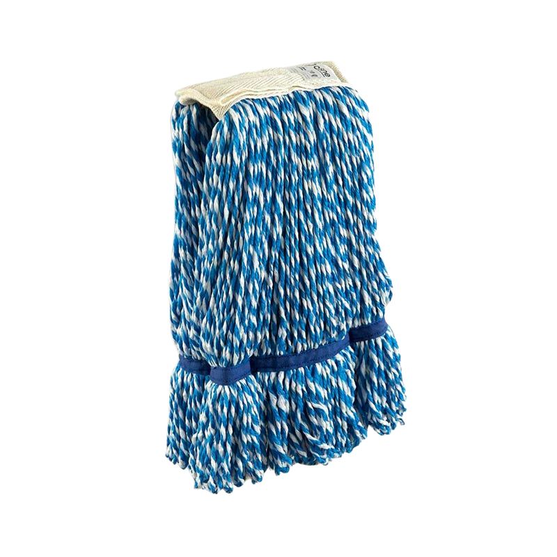 Mopa Microfibra Doblada Azul/Blanco