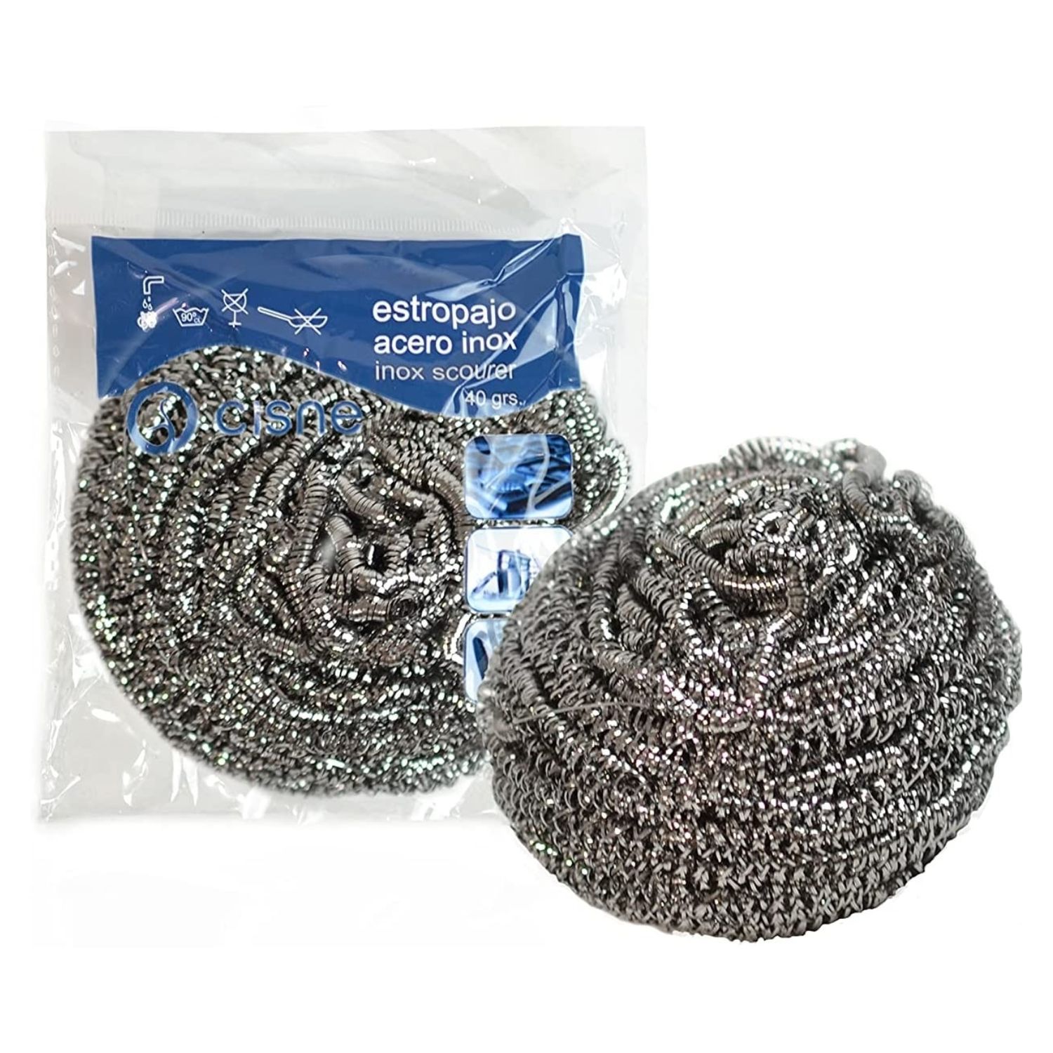 Estropajos acero inox Pack 2