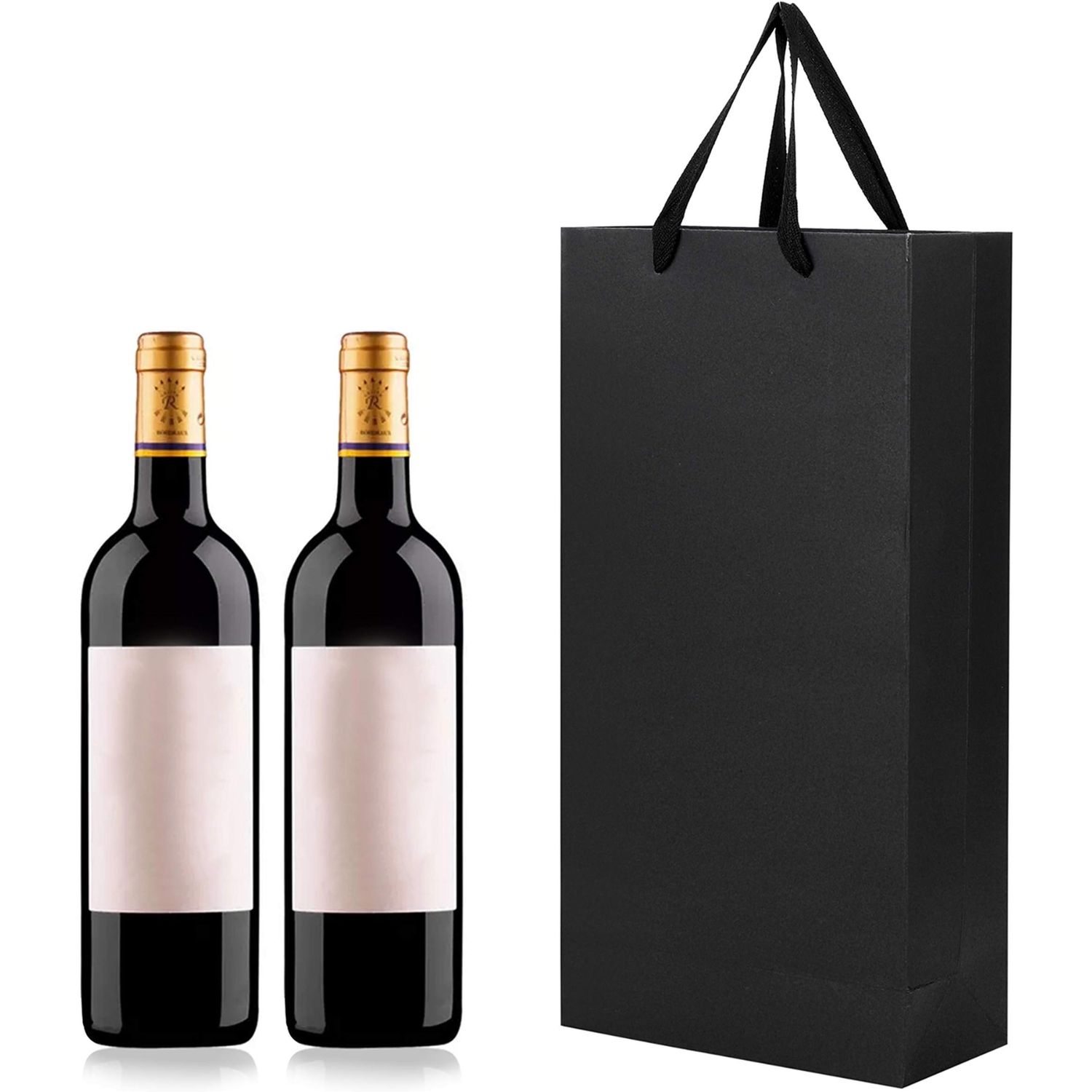 Bolsa Negra para 2 Vinos