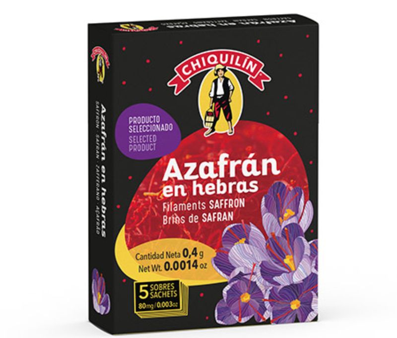 CHIQUILIN AZAFRAN EN HEBRAS 80 MG